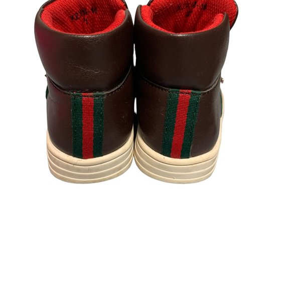 Gucci Toddler Brown, Green & Red Booties/Shoes Size 5 - Picture 10 of 11